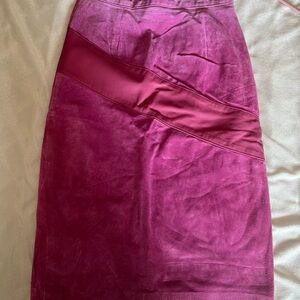 Danier Fuchsia Pencil Skirt
